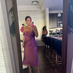 Vintage Victoria’s Secret Satin Slip Dress – Wine/Burgundy